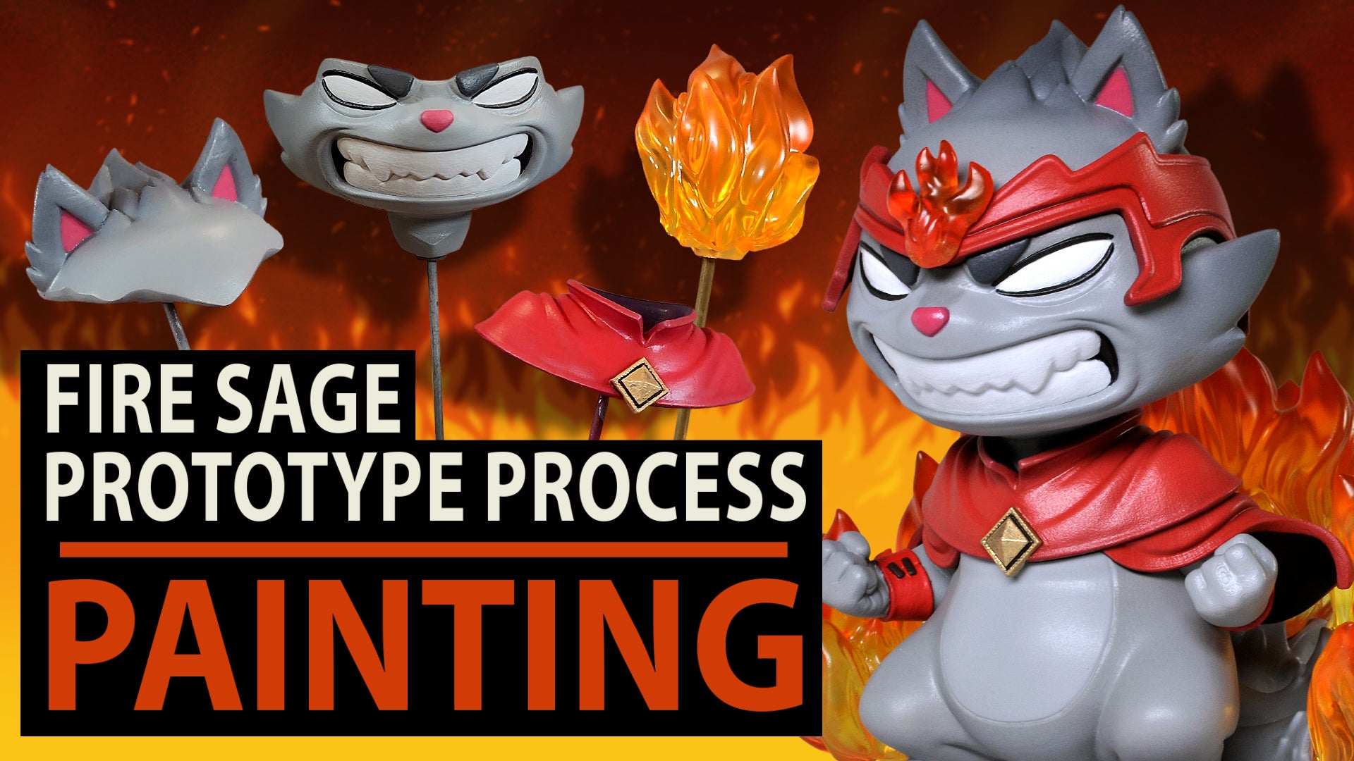 Load video: painting process of the fire sage prototype