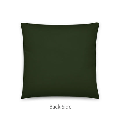 Green Meanie - 18" Throw Pillow