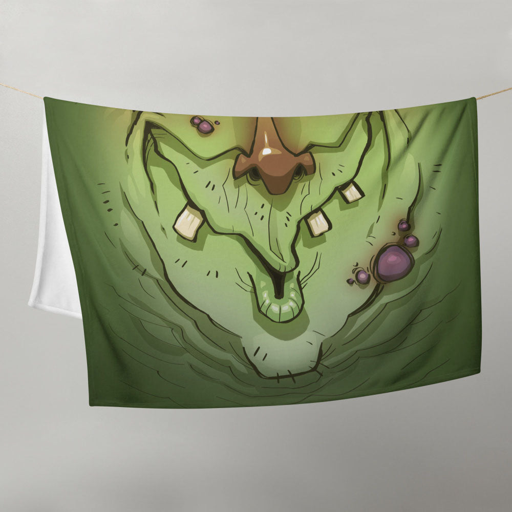 Green Meanie - 50"×60" Throw Blanket