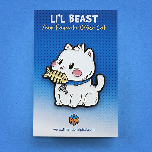 Li'l Beast - Fishbone Enamel Pin