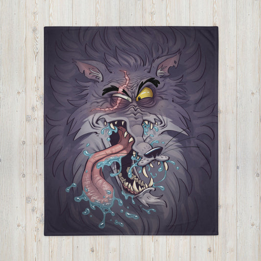 Wolfie - 50"×60" Throw Blanket