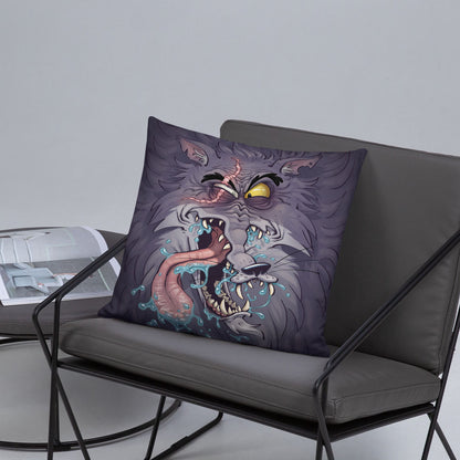 Wolfie - 18" Throw Pillow